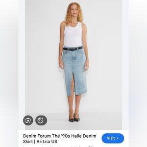 Artzia Halle pencil jean skirt
